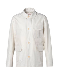 Veste boutonnée à carreaux - Écru