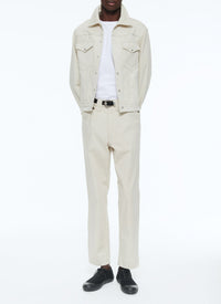 Western jacket in cotton satin - Ficelle