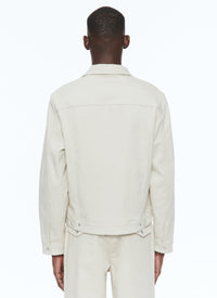 Western jacket in cotton satin - Ficelle