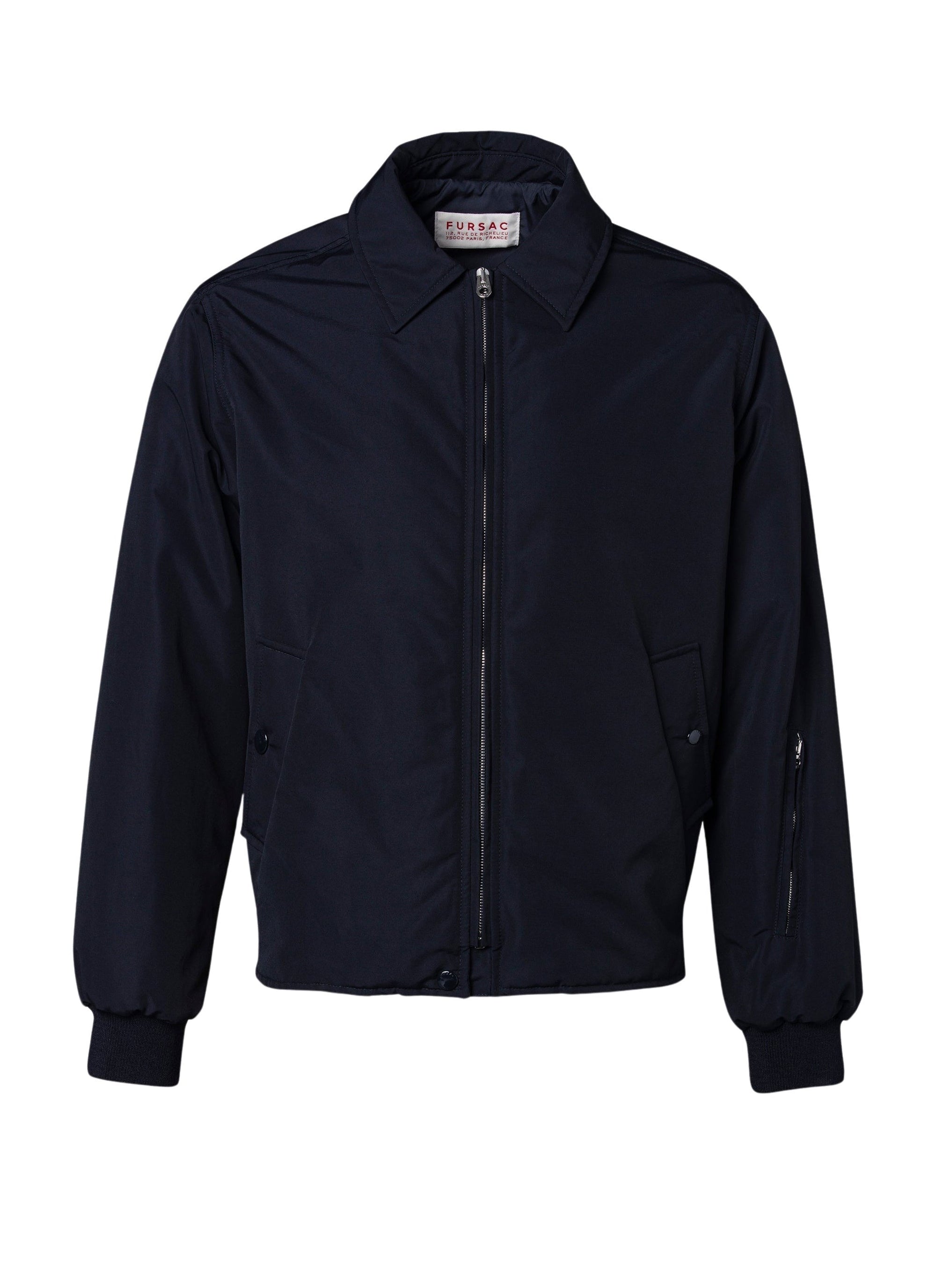 Blouson en tissu Ottoman - Bleu marine