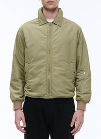 Jacket in technical fabric - Olive Green