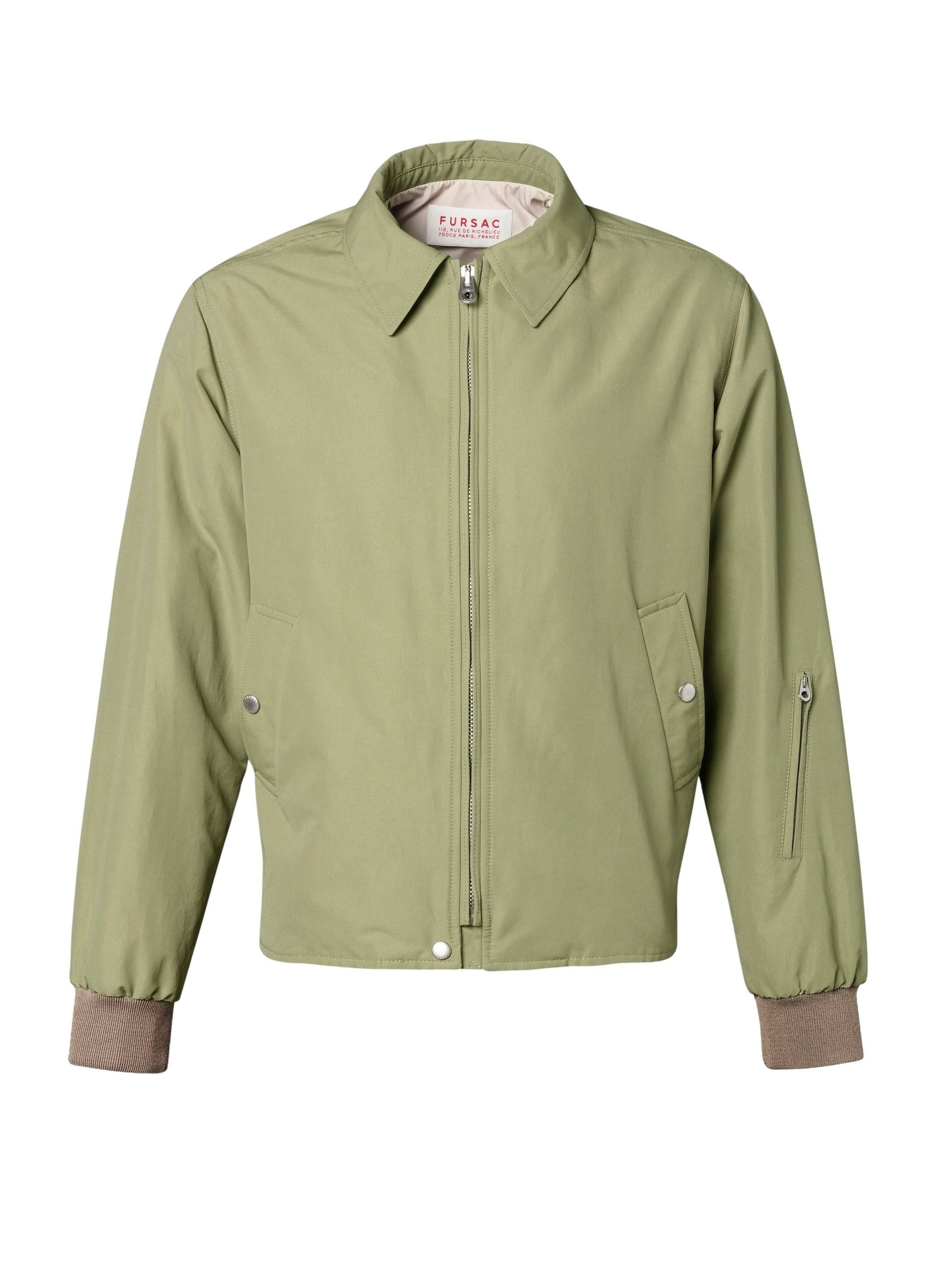 Jacket in technical fabric - Olive Green
