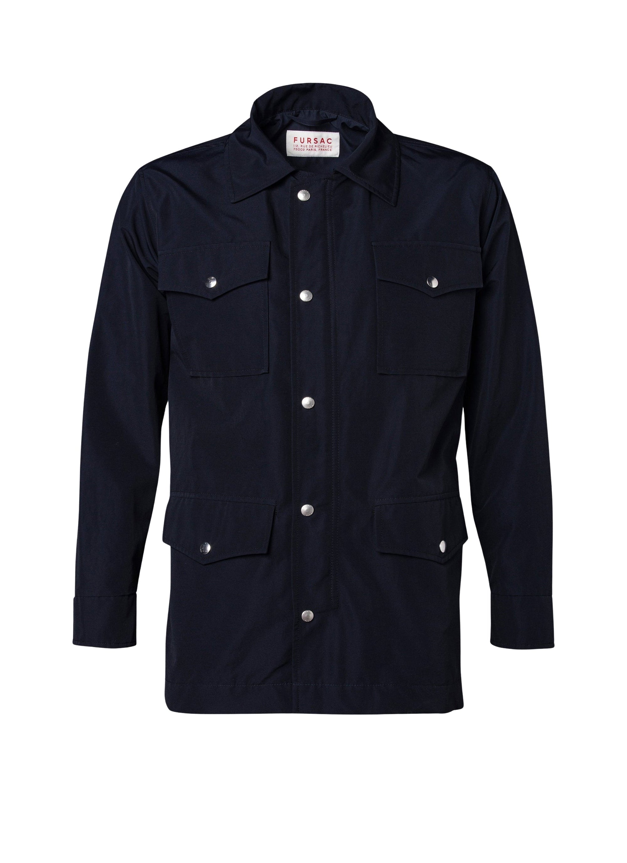 Veste à poches zippée - Marine