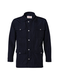 Veste à poches zippée en coton - Marine