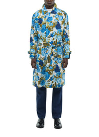 Imprimé Fleuri Foncé Manteau - Imprimé Fleuri Foncé