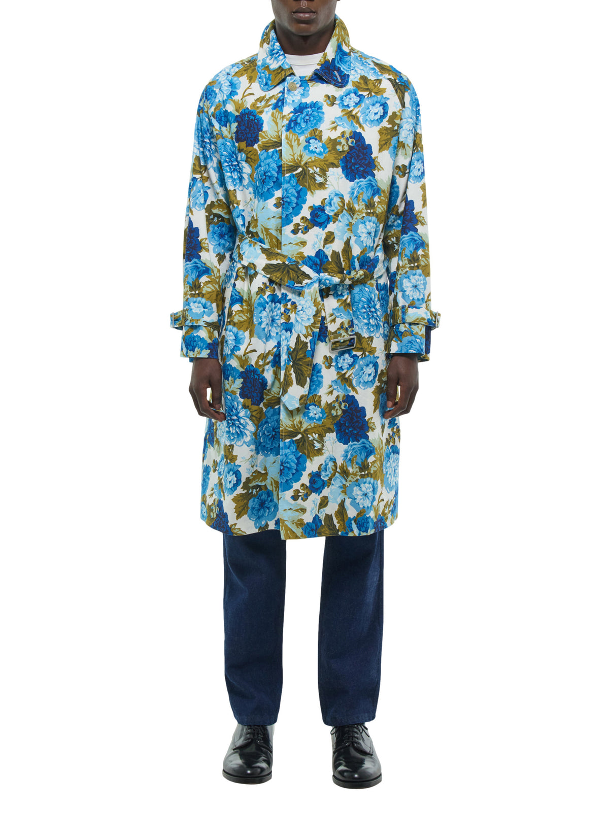 Imprimé Fleuri Foncé Manteau - Imprimé Fleuri Foncé