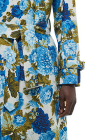 Imprimé Fleuri Foncé Manteau - Imprimé Fleuri Foncé