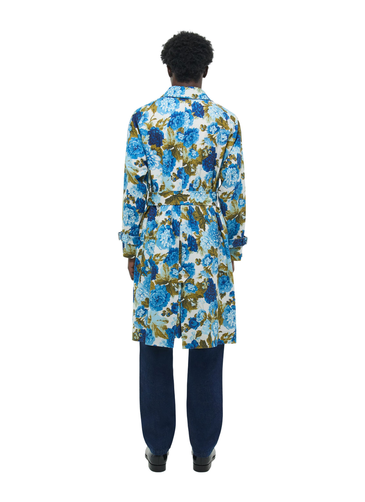 Imprimé Fleuri Foncé Manteau - Imprimé Fleuri Foncé