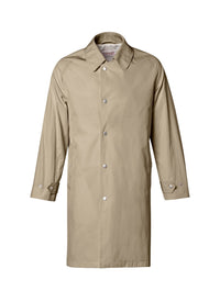Manteau Balmacaan en serge de polyester déperlante - Beige