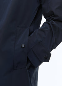 Manteau Balmacaan déperlant - Bleu marine