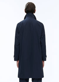 Manteau Balmacaan déperlant - Bleu marine