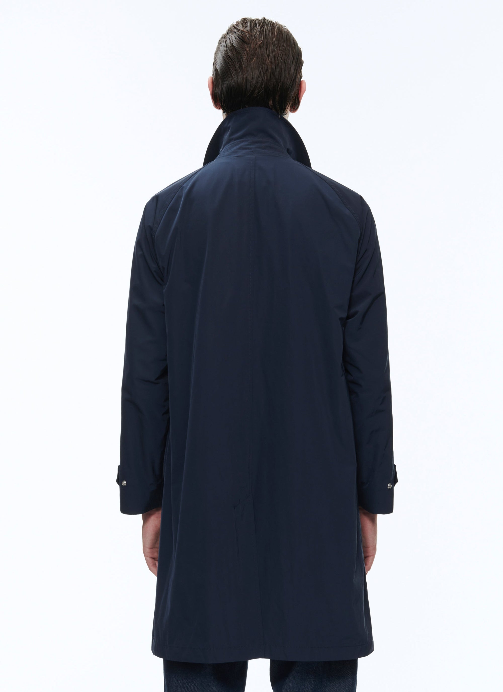 Manteau Balmacaan déperlant - Bleu marine