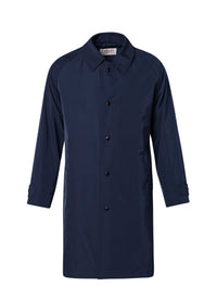 Manteau Balmacaan déperlant - Bleu marine