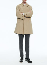 Jacques Tati Trench coat in cotton twill - Beige
