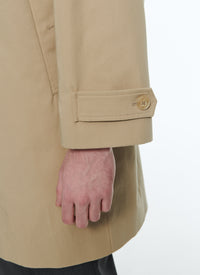 Jacques Tati Trench coat in cotton twill - Beige