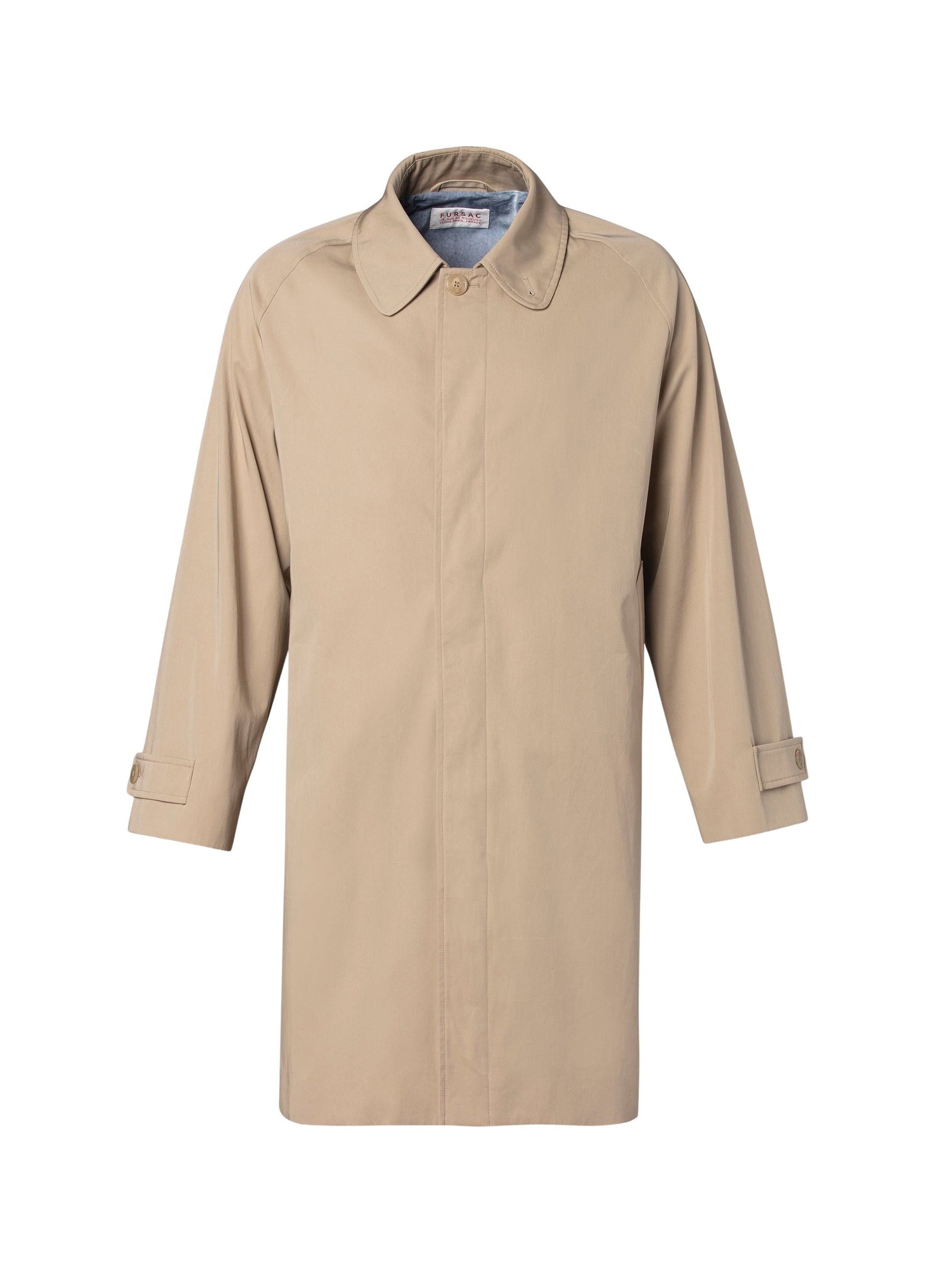 Jacques Tati Trench coat in cotton twill - Beige