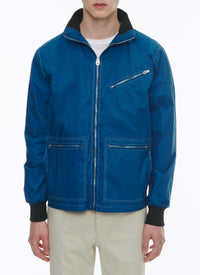 Blouson en toile de coton - Bleu marine