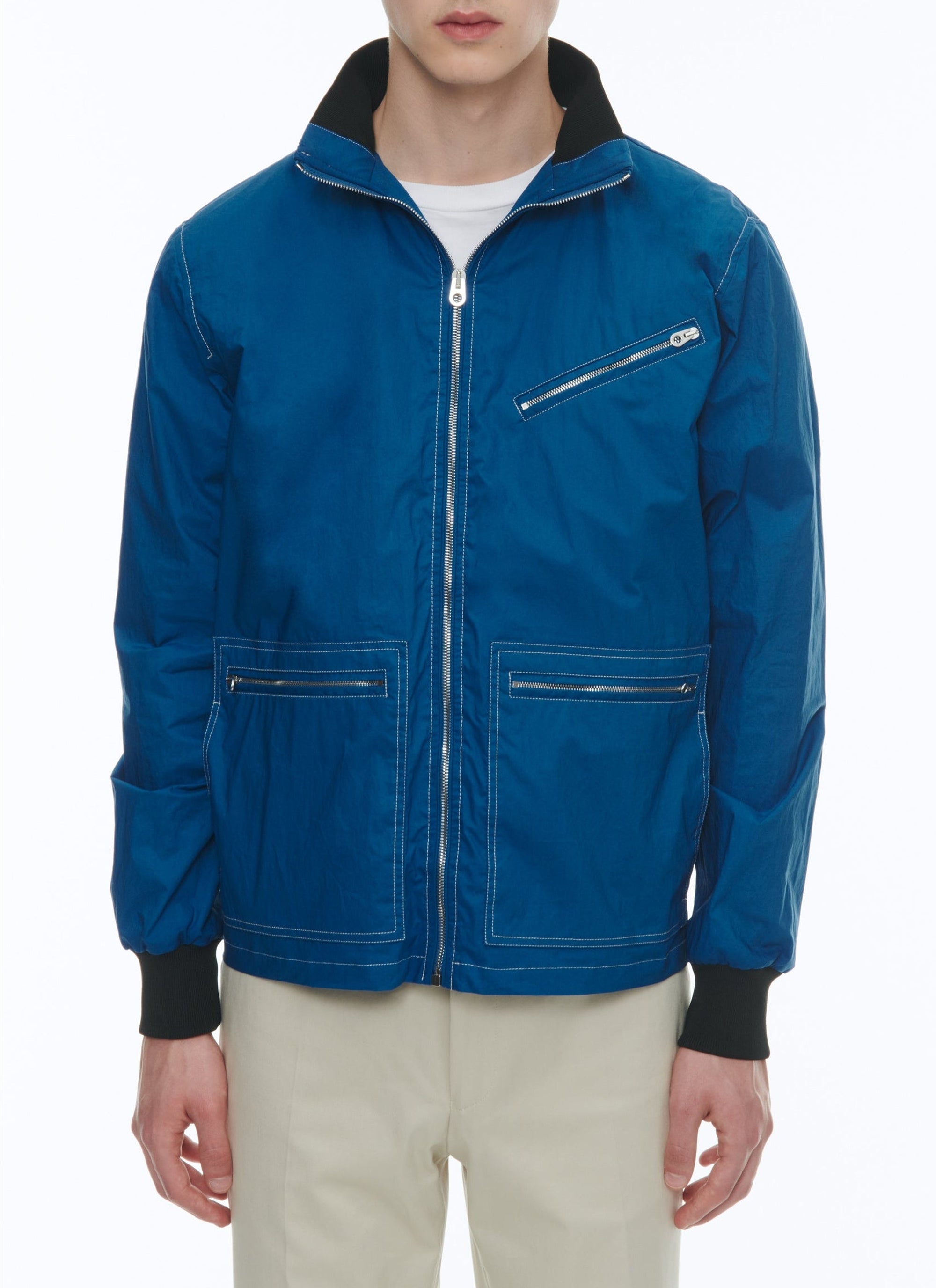 Blouson en toile de coton - Bleu marine