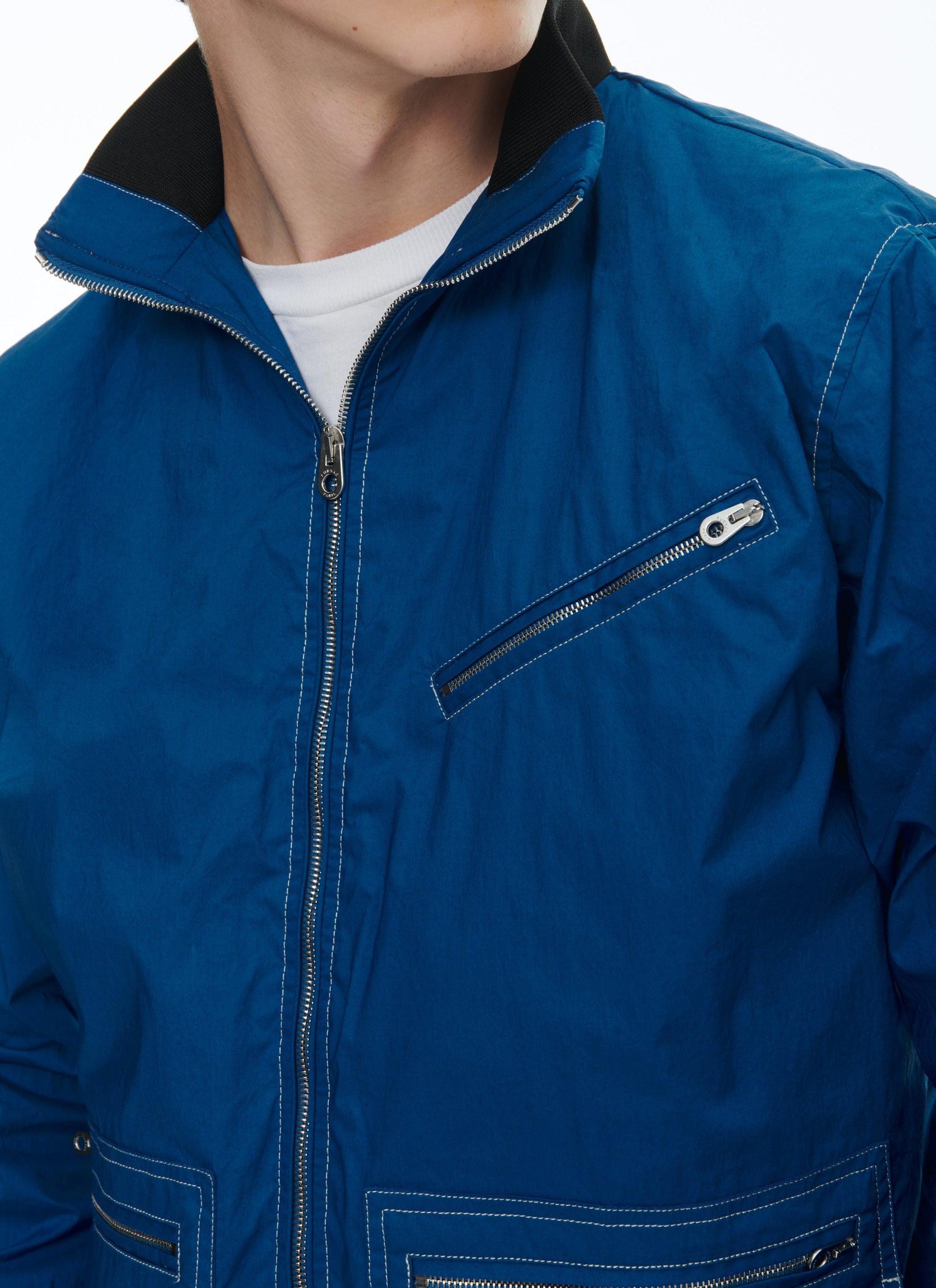 Blouson en toile de coton - Bleu marine