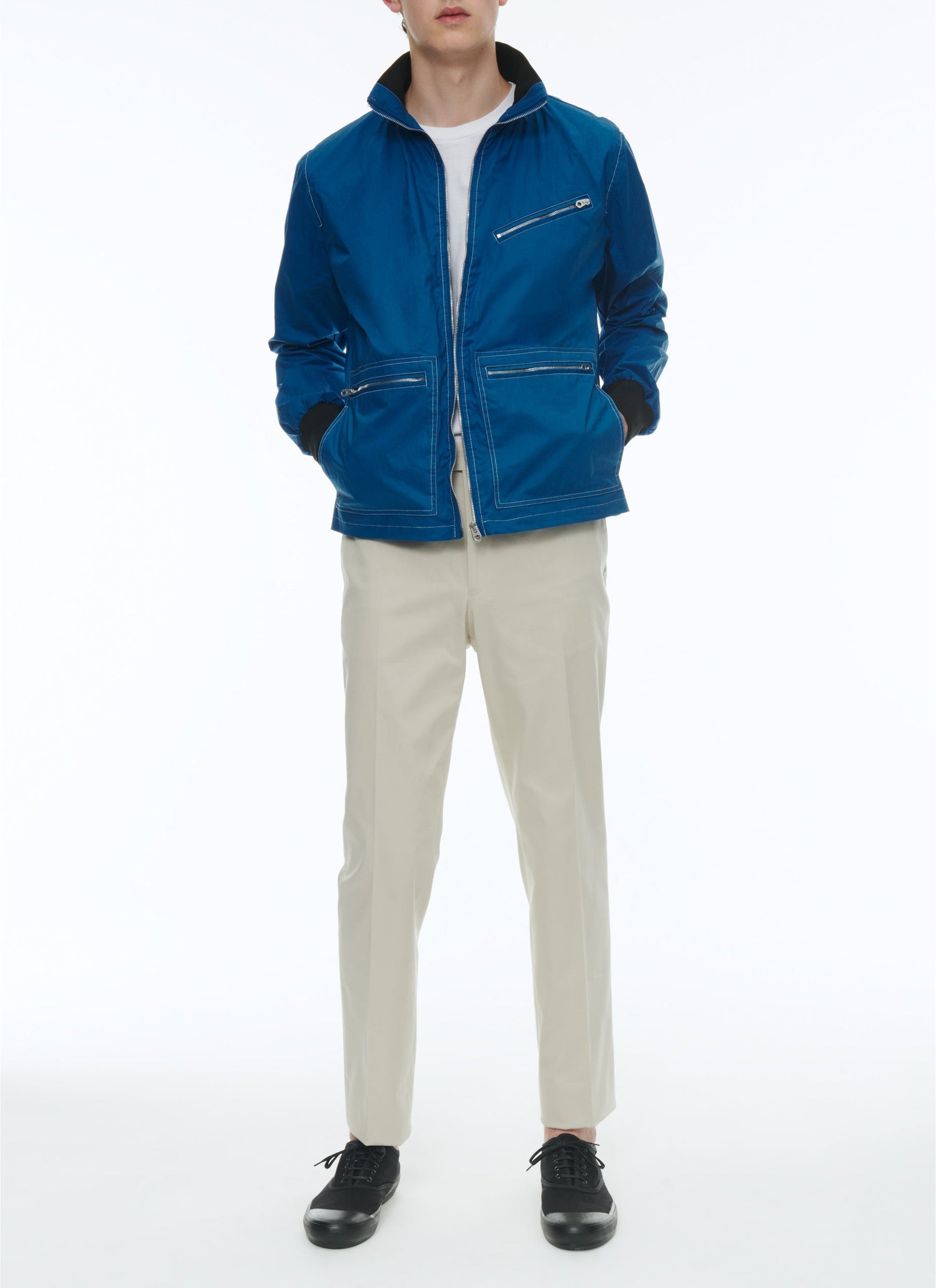 Blouson en toile de coton - Bleu marine