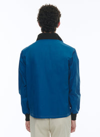 Blouson en toile de coton - Bleu marine