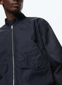 Blouson déperlant à zip - Marine