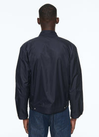 Blouson déperlant à zip - Marine