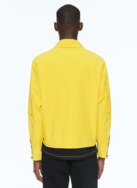 Blouson multi-poches à col chemise - Jaune