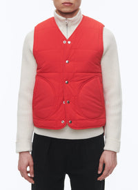 Gilet déperlant sans manches - Rouge Vif