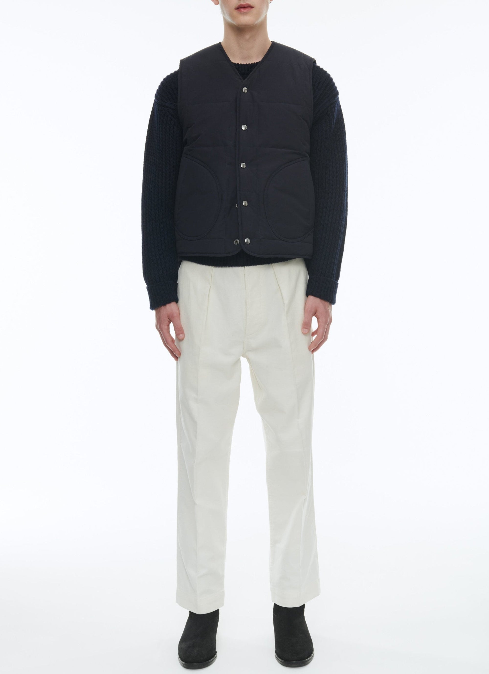 Gilet déperlant sans manches - Marine