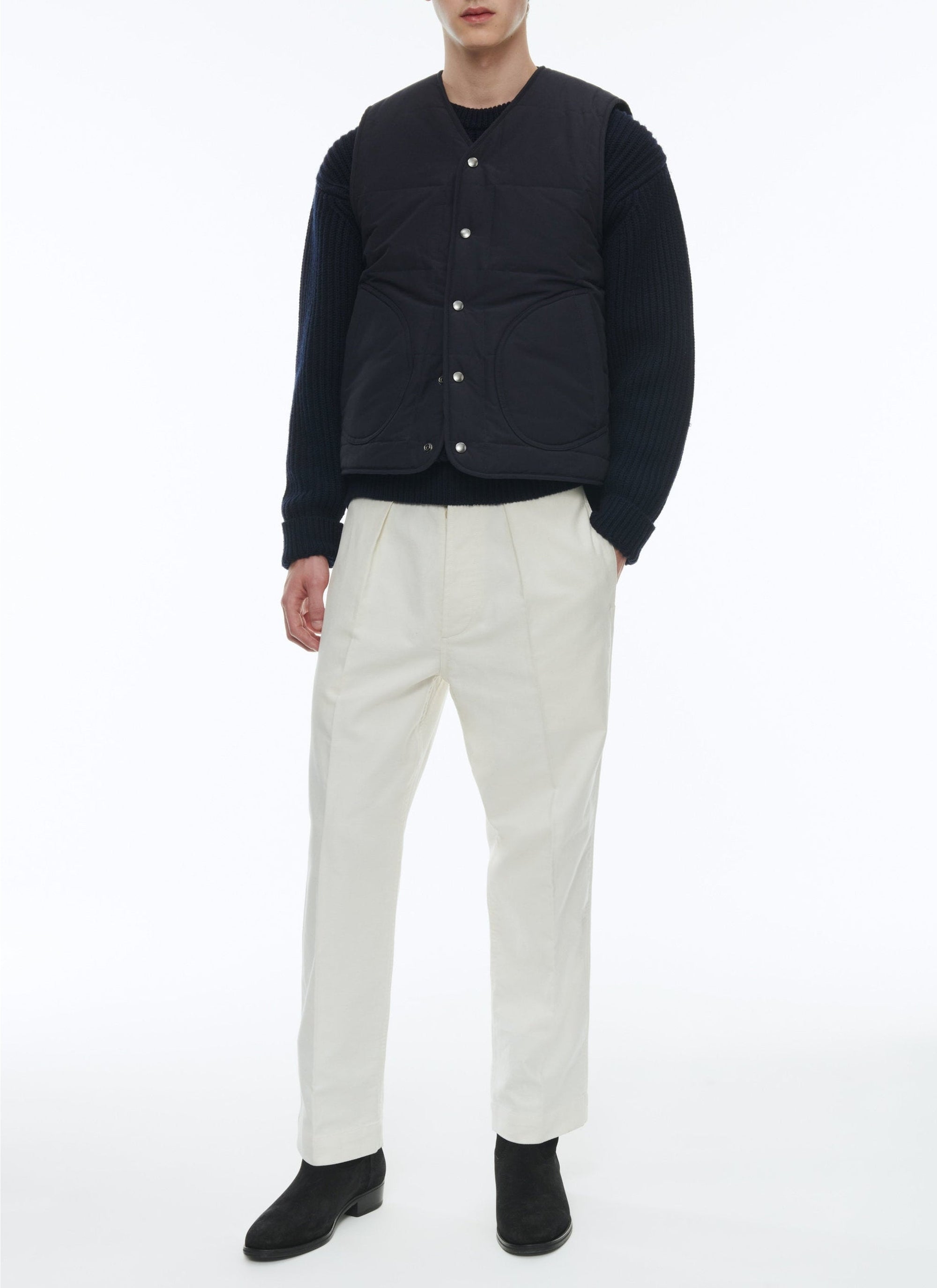 Gilet déperlant sans manches - Marine