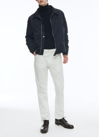 Blouson zippé à poches - Bleu Nuit