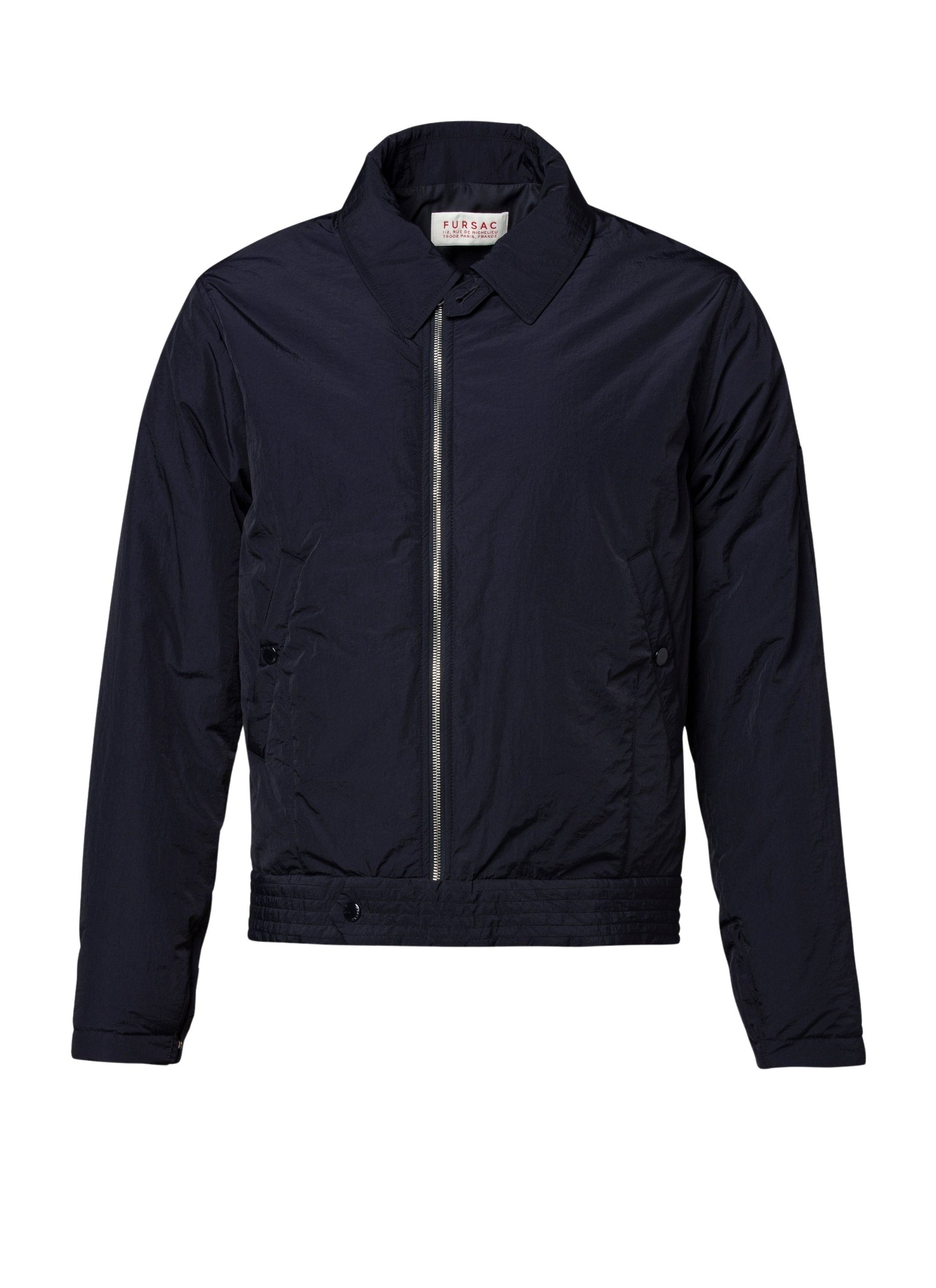 Blouson zippé à poches - Bleu Nuit