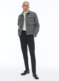 Gris Chine Foncé Blouson - Gris Chine Foncé