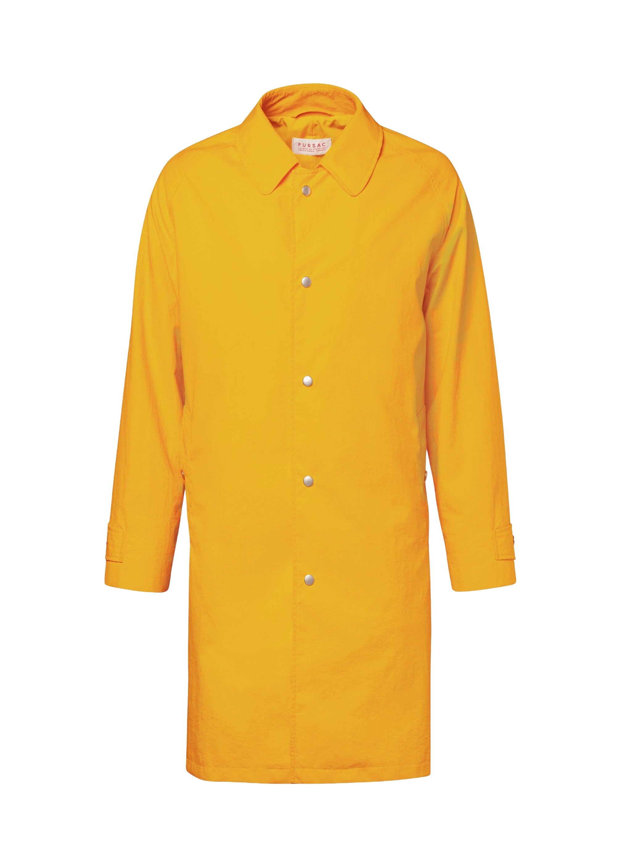 Water-repellent button-down coat - Bright Yellow