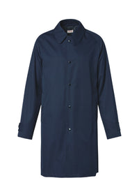 Manteau déperlant en coton Solaro - Marine