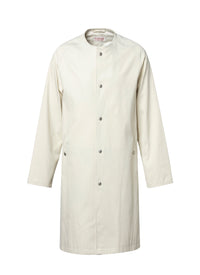 Manteau sans col boutonné - Écru