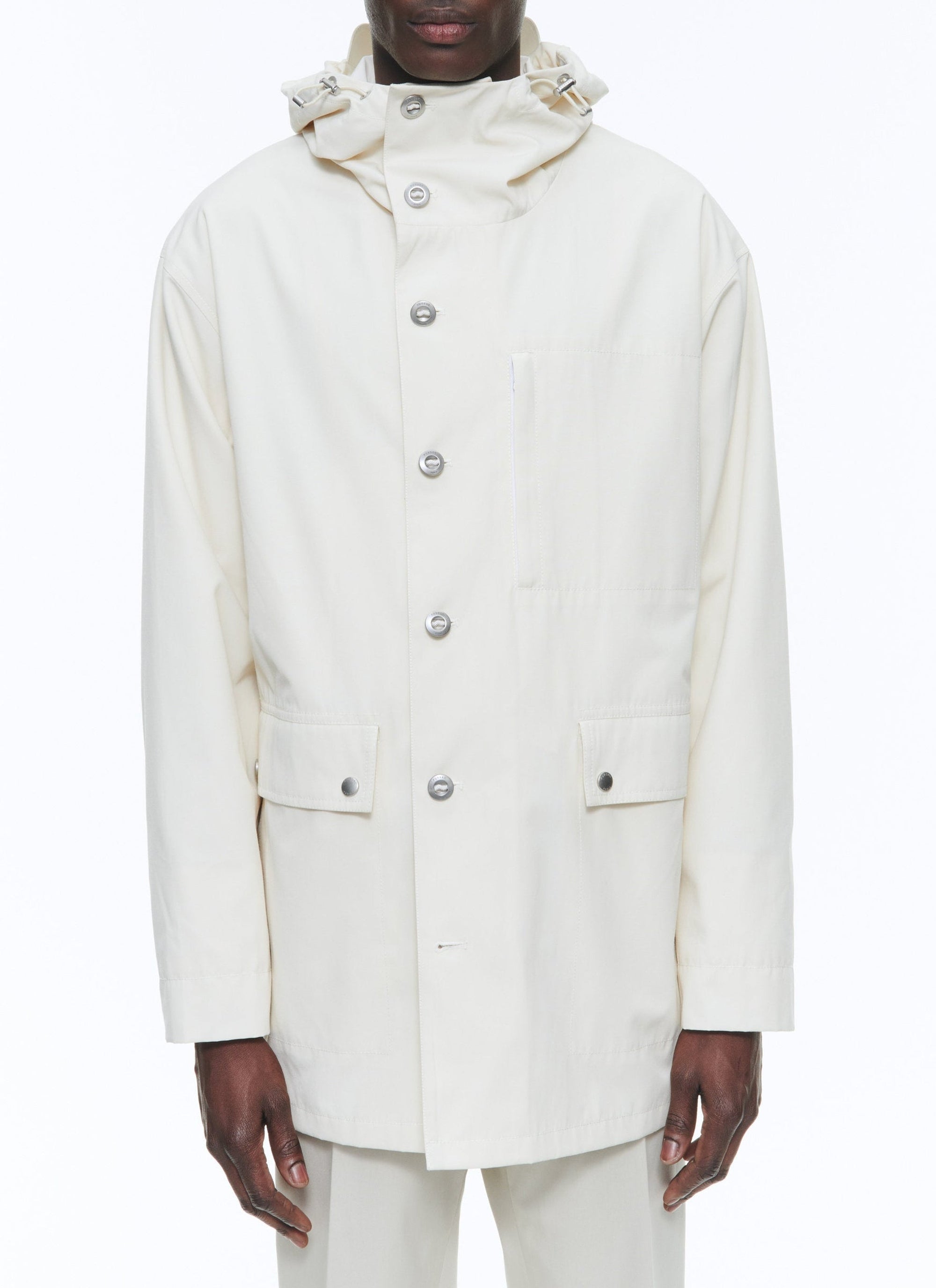 Parka à col montant - Écru