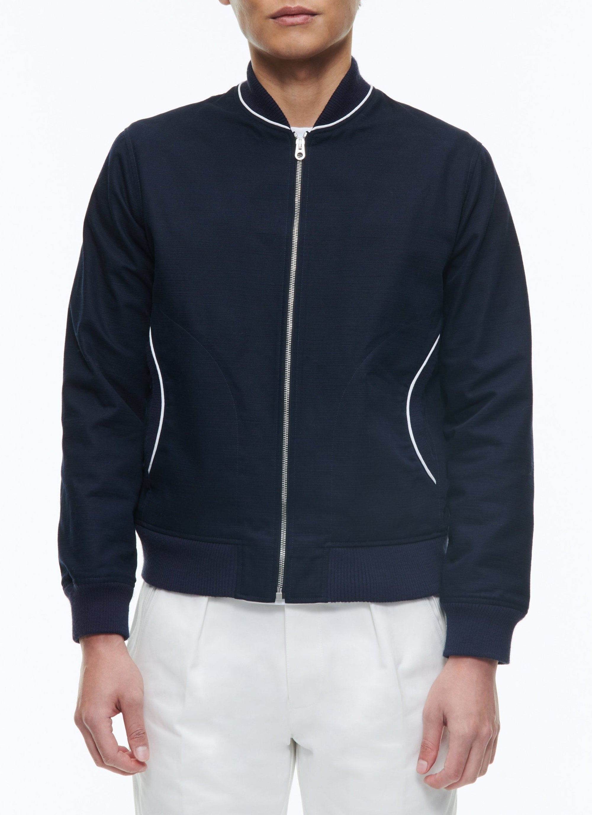 Blouson à fermeture éclair - Petrole