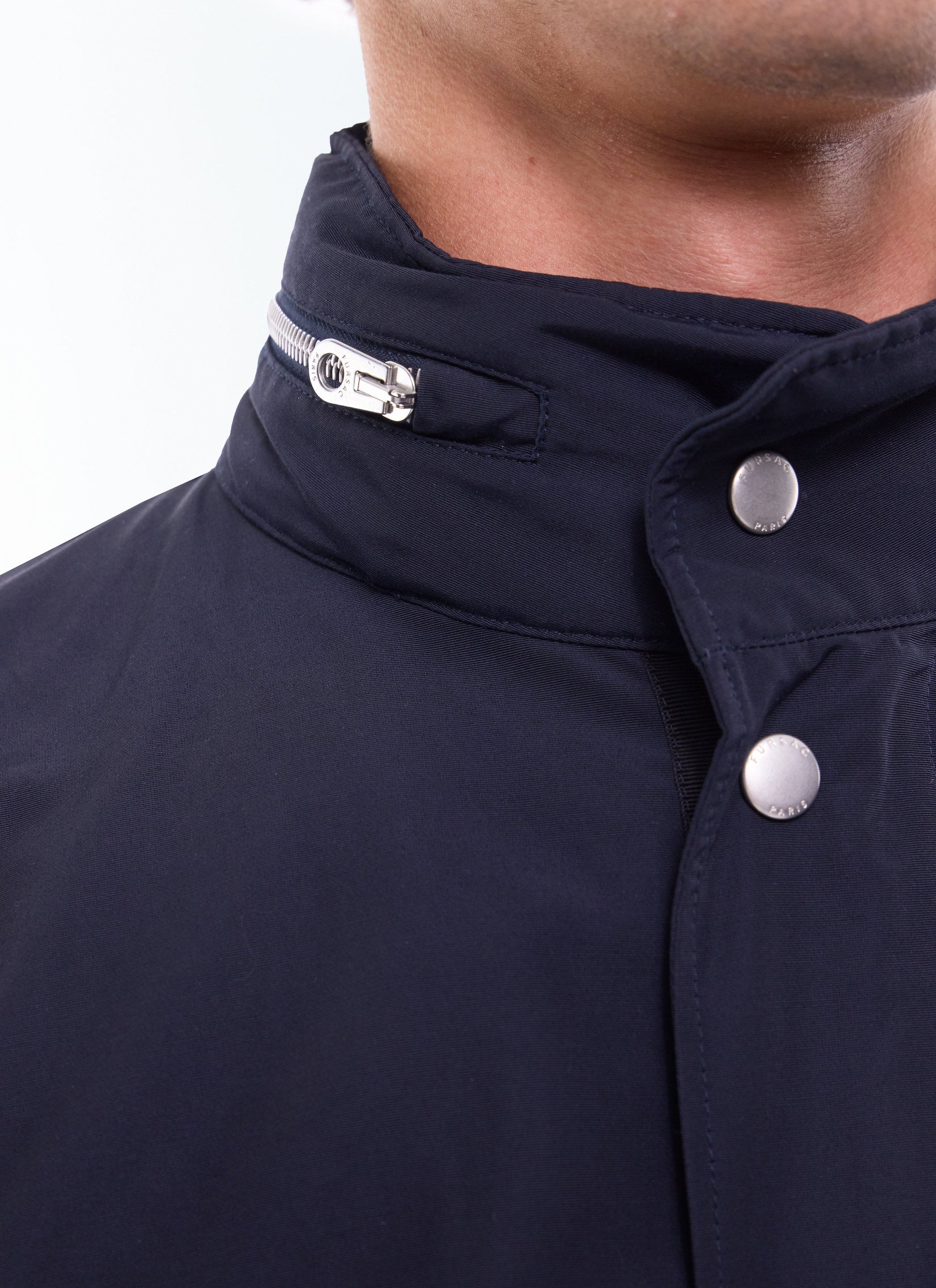 Parka à col montant déperlante - Marine