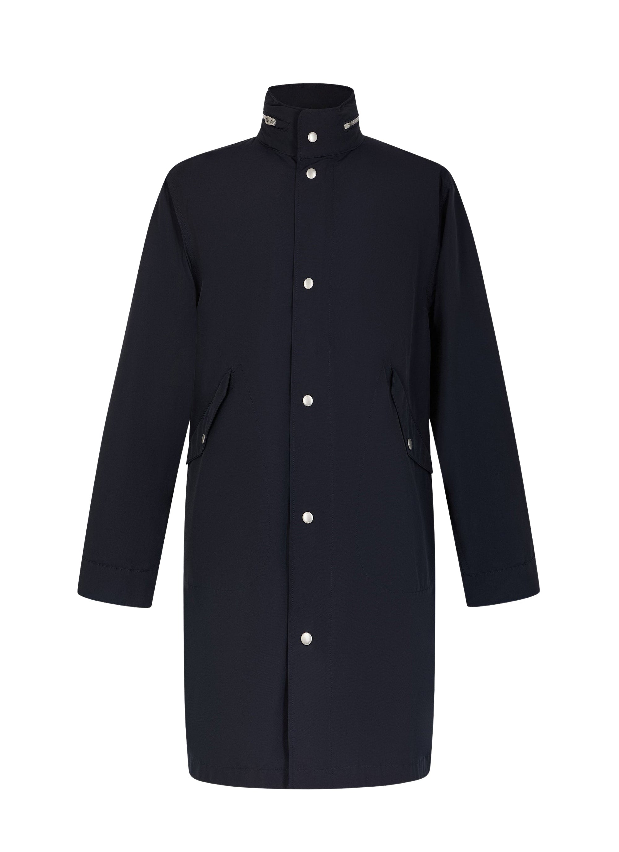 Parka à col montant déperlante - Marine