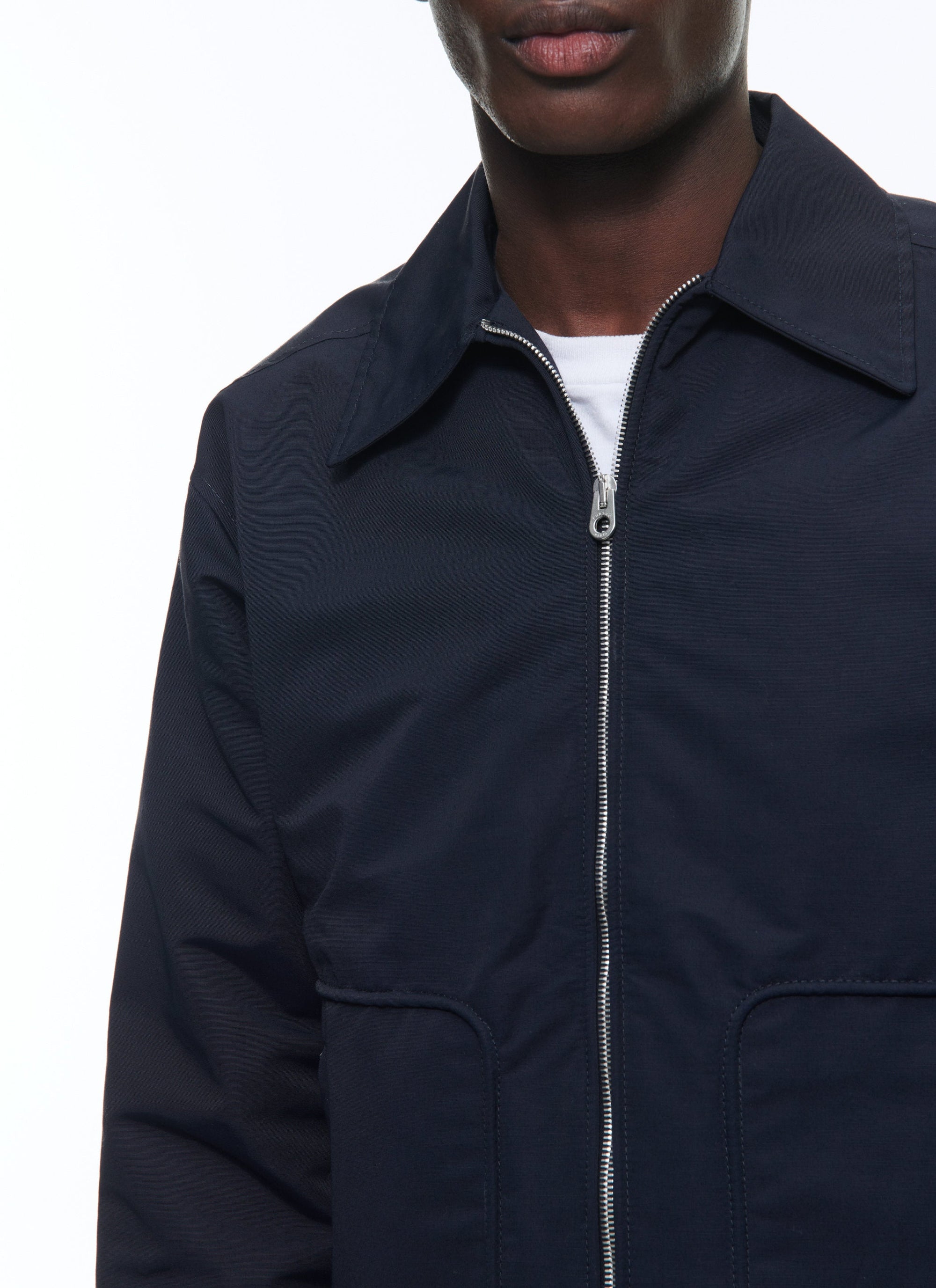 Blouson zippé à poches - Marine
