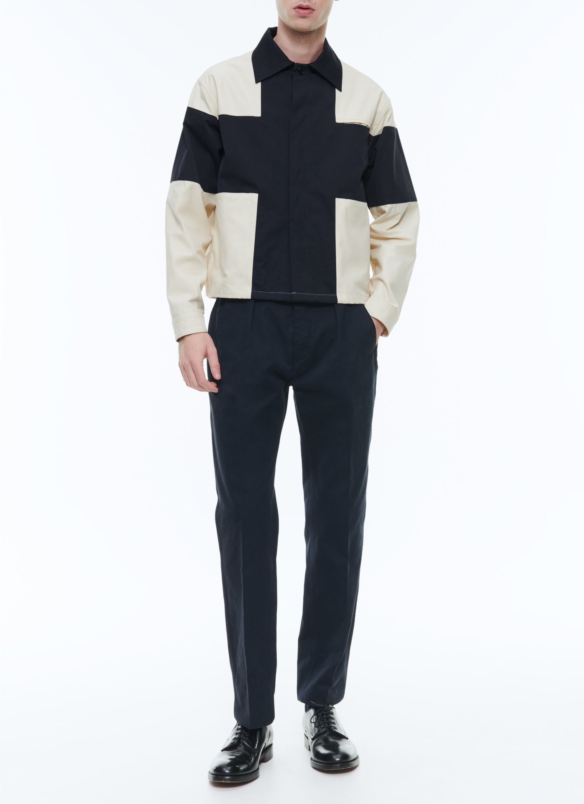 Blouson en toile technique déperlante - Beige