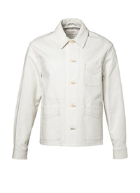 Blouson à surpiqûres contrastées - Écru