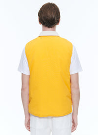 Sleeveless zip down jacket - Bright Yellow