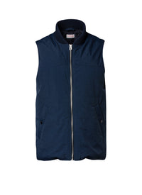 Sleeveless zip down jacket - Navy