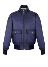 Blouson en tissu technique déperlant - Bleu Marine