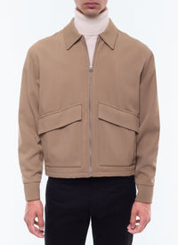 Wool blend jacket - Ficelle