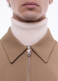 Wool blend jacket - Ficelle