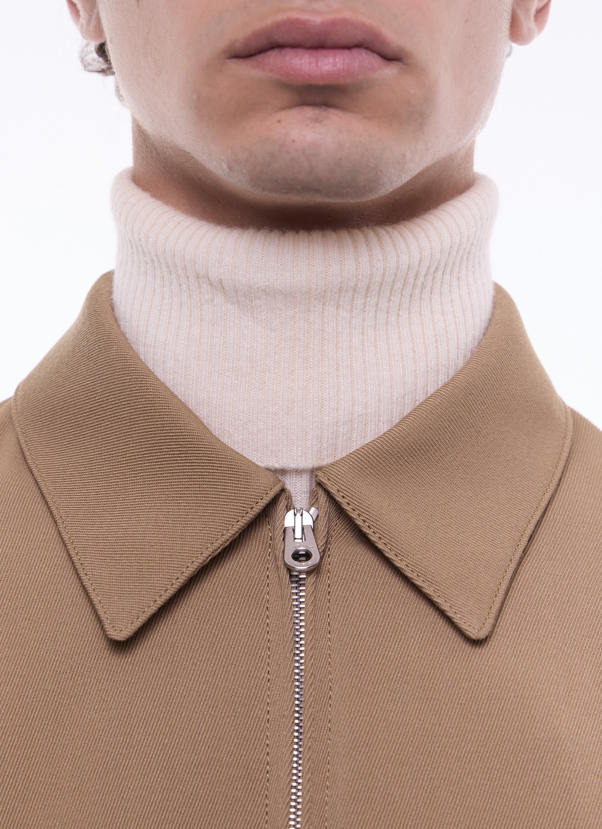 Wool blend jacket - Ficelle